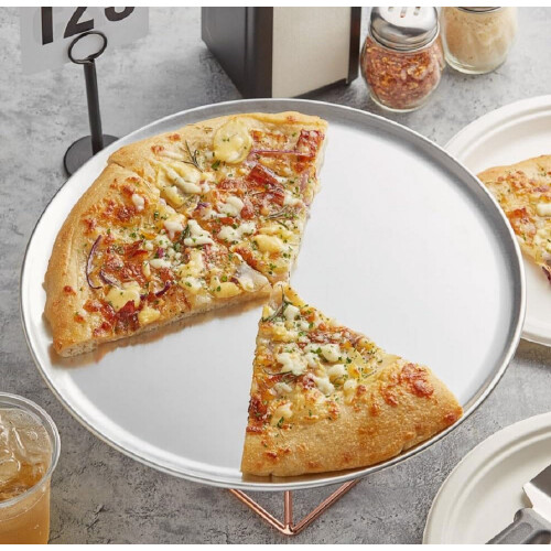 Conjunto de 2 Bandejas Redondas para Pizza em Alumínio com 35,5 cm (14 polegadas) 1