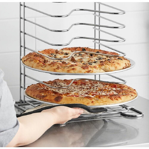 Conjunto de 2 Bandejas Redondas para Pizza em Alumínio com 35,5 cm (14 polegadas) 2