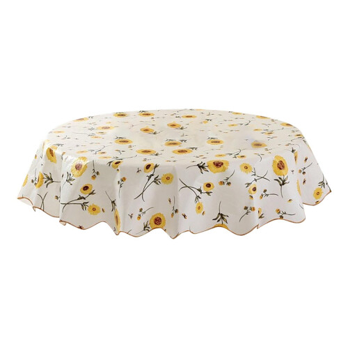 Round tablecloth disposable wipeable 60 inch 1