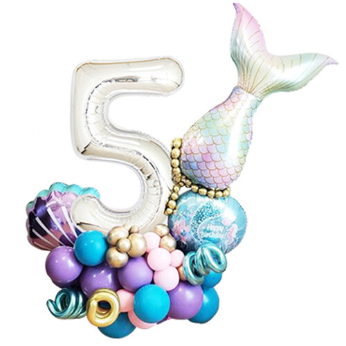 Ballongbågsset sjöjungfrudesign1 set 1