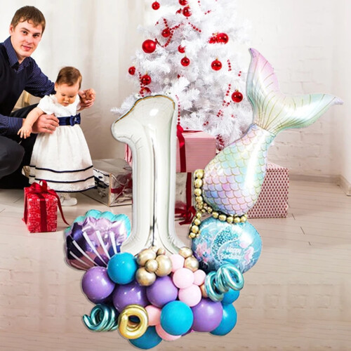 Ballongbågsset sjöjungfrudesign1 set 2