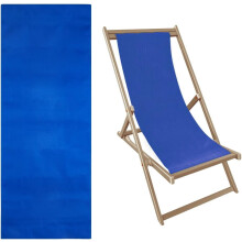 Tissu de rechange pour chaise de plage, toile bleue