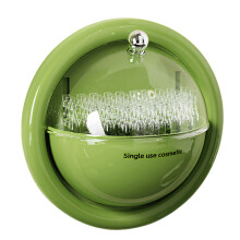 Plastic Wall Mount Makeup Organizers Rotating Flipping-Green