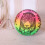 Inflatable Rainbow Beach Ball for Kids, Soft Touch, 1 Pack 4