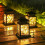 Lanterne solari da esterno, luce bianca calda, 30 LED, 2 pezzi 1
