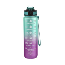 Botella de agua motivacional sin BPA de 946 ml con marcador de tiempo