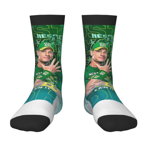 John Cena mid-crew socks 3D print pack of 3