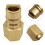 Propane Gas Hose with Quick Coupling, 3/8 Inch Brass Plug 3