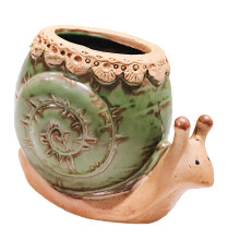 Ceramic Fleshy Plant Pot Snail Shape Cartoon-snails larg1