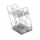 2 Level Pull Out Seasoning Holder Smooth Sliding Rails-Gray 1