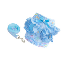 Klein hondenharnasvest met reflecterende stiksels en-S Blauw