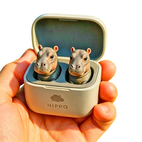 Bouchons d'oreilles pour petits animaux, parfaits-hippopotame