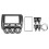 2-DIN Blende Honda Fit Jazz 2002-2008 rechts 3