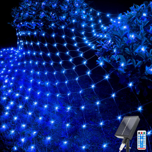 Ηλιακά φώτα πλέγματος δικτύου 192 LED 9,8ft x 6,6ft αδιάβροχα