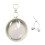 Clear PVC Electronic Badge Holder With Keychain For Small-White 1