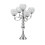 Decorative 5 Light Candlestick Traditional Metal-silver 1