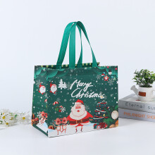 Christmas tote bag reusable non-woven 1 pack