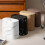 Large Capacity Trash Can With Press Lid For-black wood pattern 4