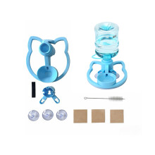 Clean Automatic Creature Water Device With Detachable Base-blue