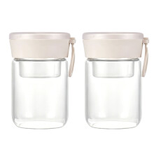 Overnight Oat Container with Lid and Spoon,Glass Mason-2 pack