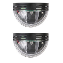 Mini halfronde, waterdichte solar schuttinglampjes (2 stuks)