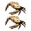 Traditional Openable Brasses Crabs Statue Miniature-2pcs 1