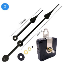 Silent Quartz Clock Movement Kit Black High Torque