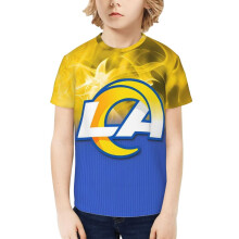 LA Rams kortärmad t-shirt för ungdomar med sportlogotyp