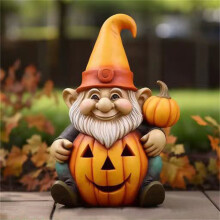 Estatua de jardín exterior de Halloween con resina luminosa