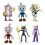 6pcs Bright Anime Cake Decorations 3.6-4.2in 1
