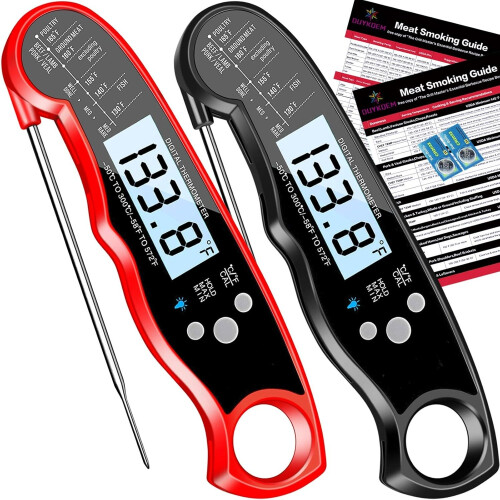 Digitales Fleischthermometer, wasserdicht, 2er-Pack