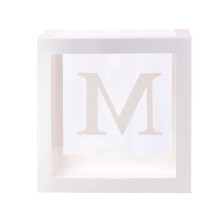 Boîtes cadeaux transparentes en forme de M pour la décoration des fêtes d'enfants