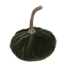 Zucca di Halloween imbottita, decorazione in velluto, 1 pezzo