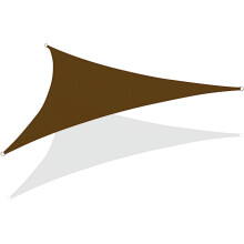 Voile d'ombrage triangulaire marron foncé 3,65 m