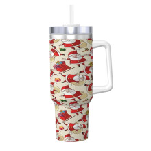 Personalizovaný 40oz pohár s rúčkou a slamkou