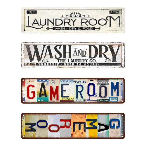 American Old Fashioned Iron Tin Sign Classical Wall-176A 1