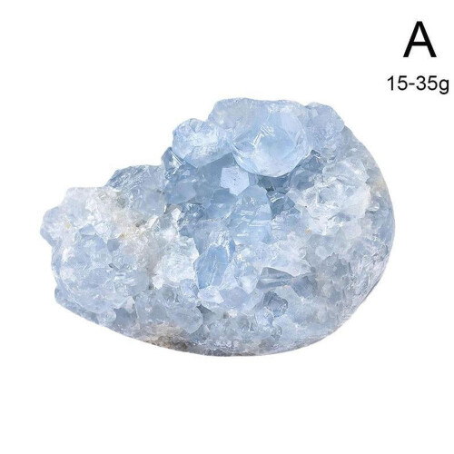 Celestite crystal cluster sky blue natural specimen