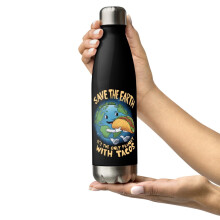 Bouteille d'eau en acier inoxydable pour écologiste et amateur de tacos (20)