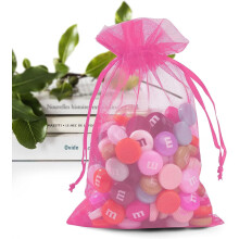 Sachets cadeaux en organza noir 10 x 15 cm (4 x 6 pouces) - 100 pièces