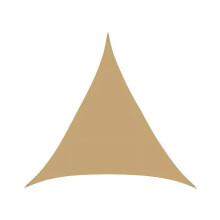 Voile d'ombrage triangulaire jaune 78,74 po, résistante et perméable