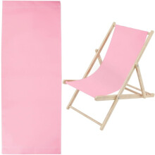Housse de rechange rose Oxford pour chaise longue de plage, 435 x 1165 mm