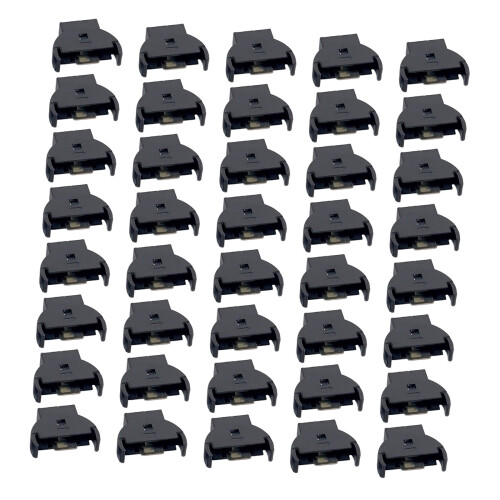 Practical ABS and Copper CR2032 Battery Holder Small-40 pieces