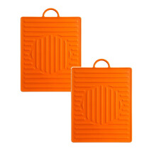 Xubond siliconen bakmat met druppelbescherming, oranje