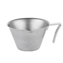 Kaffeemessbecher aus Edelstahl mit Skala, 1 oz