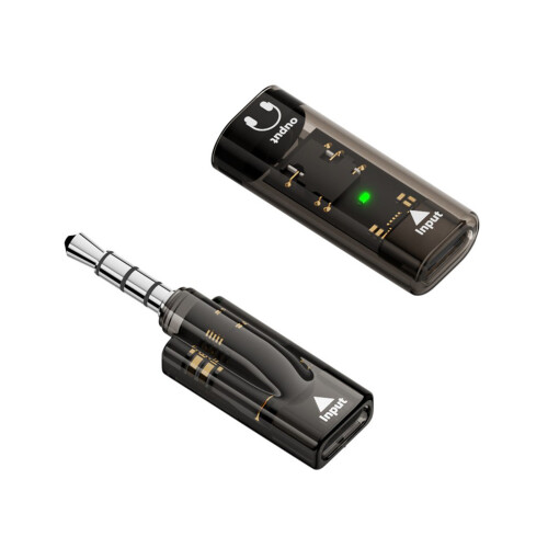 2 Teile/paket Leichte Sound Adapter 3,5mm-Helles Schwarz