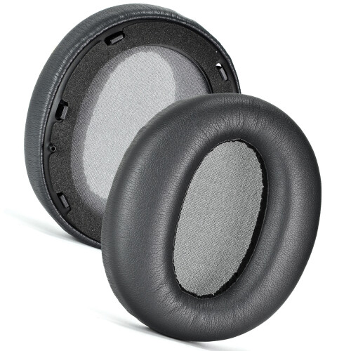 Premium Protein Leather Ear Pad Earmuff-T itanium Gray