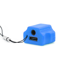 Handheld Unit Power Cable With Included 3.5mm Earphone-Blue