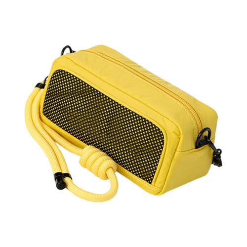 Nylon Shoulder Bag For Pocket 4 With Adjustable Strap-Yellow