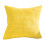 Housse de coussin en lin jaune 45 x 45 cm 1