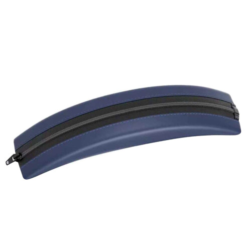 Manchon de coussin de faisceau de tête doux et lavable,-Bleu